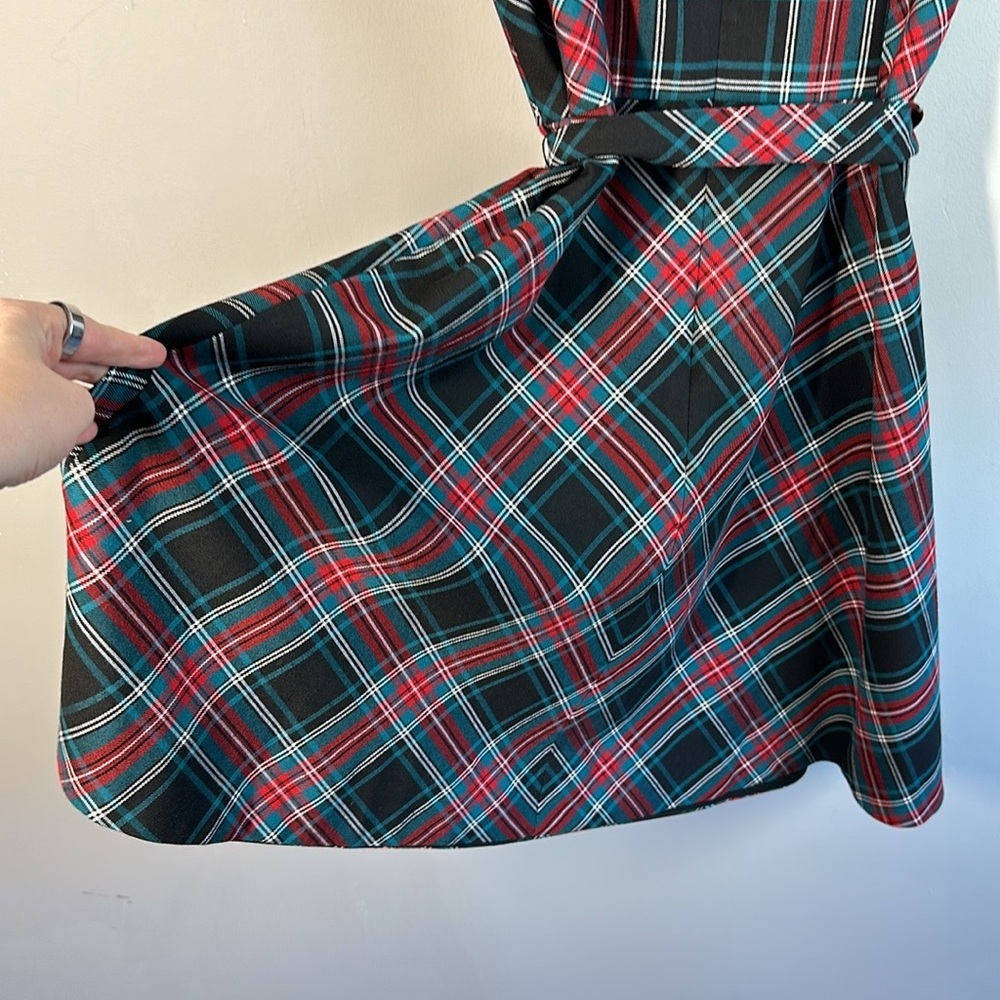 NWT Draper James Georgia Tartan Plaid Love Circle Waist Tree Dress Size 14 - Picture 15 of 16